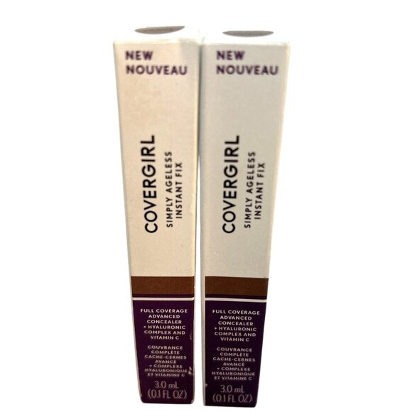 Covergirl Consealer Simply Ageless Instant Fix 1 oz Deep Fonce 390 Lot of 2 New - Picture 4 of 5